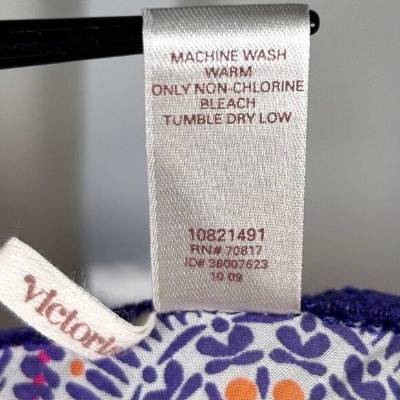 Victoria’s Secret Medium Cotton Pajama Set Geometric Capri Loungewear - Picture 5 of 8